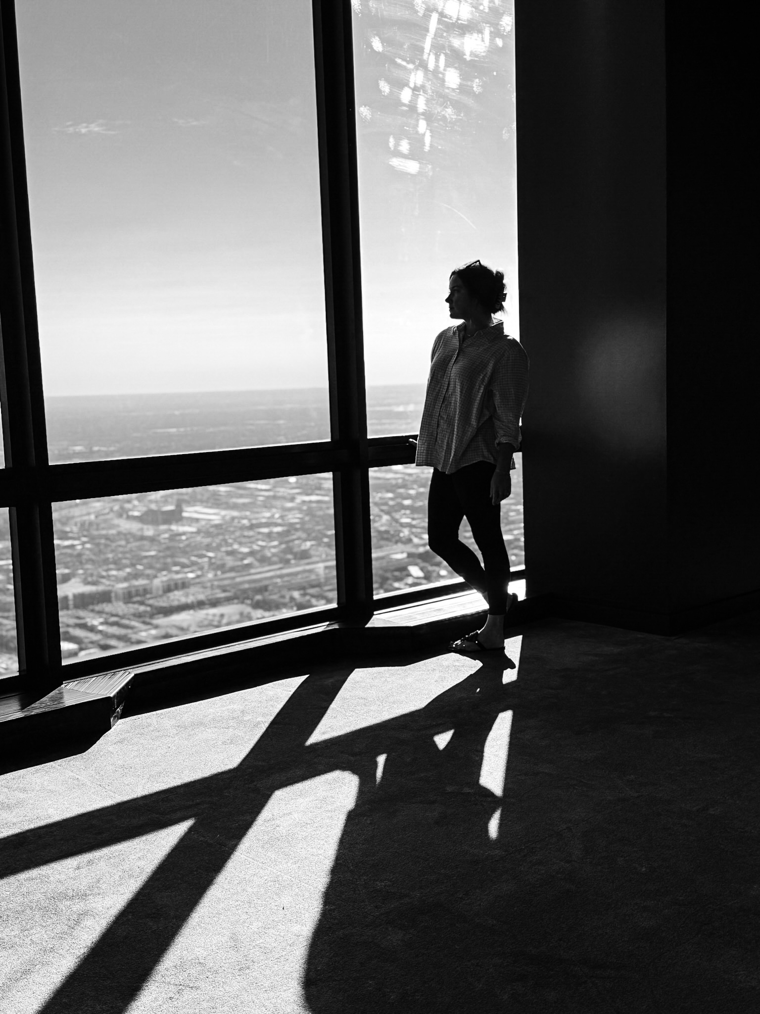Korey looking out over the city — Collectively Korey